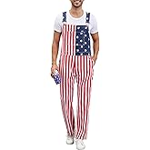 WIRDATRD Festival Overalls Men Adjustable Straps Jumpsuits Bibs Coveralls