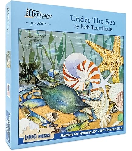 Amazon.com: Heritage Puzzle Blue Crab Bounty by Barb Tourtillotte