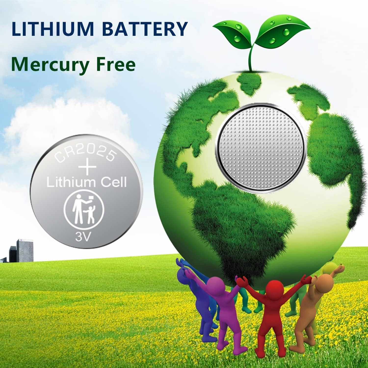 40 - CR2025 Battery 3v Lithium Button Cell Coin 2025 Batteries
