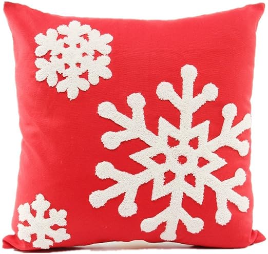 Amazon Com Howarmer 18x18 Christmas Decoration Red Throw Pillow