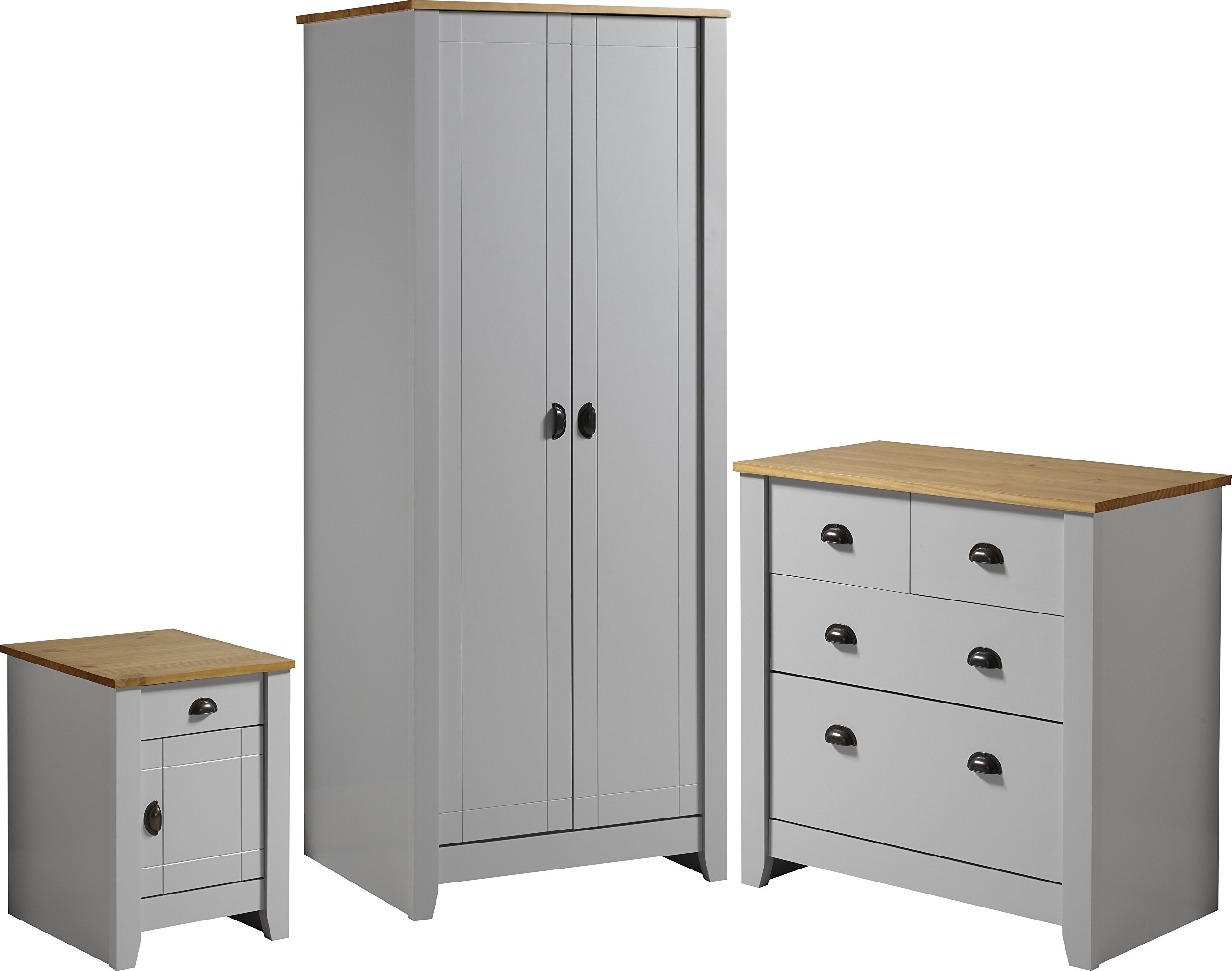 Seconique Ludlow Bedroom Set, Grey, One Size