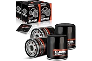 A-Premium 4-PC 10K Miles Protection Spin On Oil Filter Compatible with for Toyota Camry, RAV4, Corolla & Nissan & Chevy & Lex