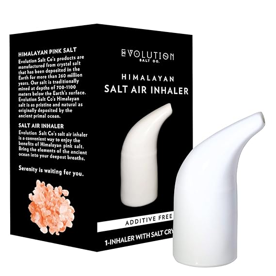 Evolution Salt Inhaler Ceramic Filled with Crystal Himalayan Salt 14