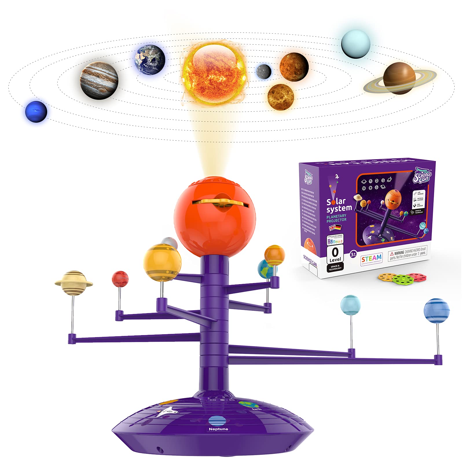 Science Can Solar System for Kids, Solar System Model Kit Planetarium Projector for Kids, Talking Planets Space Toys for 4 5 6 Year Old Boys Girls