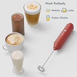 Powerful Milk Frother Handheld Foam Maker, Mini
