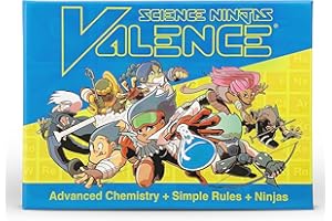 SCIENCE NINJAS Valence Periodic Table for Kids 8-12 Chemistry Games - Periodic Table of Elements, Science Gifts, Educational Science Games Molecules, Chemistry Gifts, Elements Toys, Basic Educational Card Game