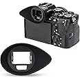 [Large Version] A7IV A7RV A9III A7SIII A1 Eyecup Eyepiece, Camera Viewfinder Eyeshade for Sony Alpha A7M4 A7R5 A9M3 A7S3 A1, 360 Rotating Extension Oval Design, Replace Sony FDA-EP19 Eye Cup