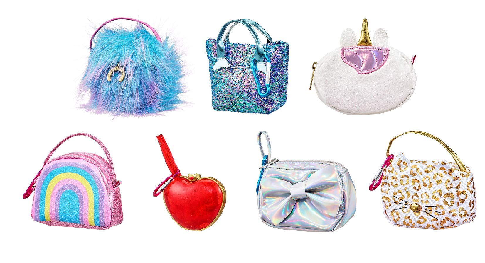 Real Littles - Mini Handbag with Carabiner - Surprise Gift - Random Model and Colours - Season 2 - Material: Nylon