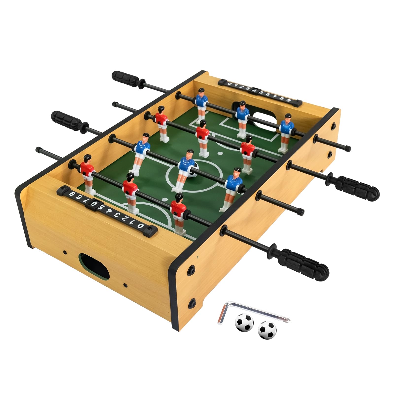 Table Football Game 20" Foosball Table Indoor Outdoor Tabletop Football for kids Mini Sport Game Christmas Birthday Gifts