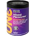 ONE Condoms Mixed Pleasures | Variety Condom Pack, Thin Condoms, Glow in The Dark Condoms, Studded Condoms | 36 Pack