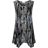 LARACE Womens Plus Size Tank Tops Summer Sleeveless Shirts Casual Loose Tunic Blouses