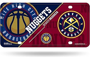 Rico Industries NBA Basketball Metal Auto Tag 6" x 12" - Great for Truck/Car/SUV