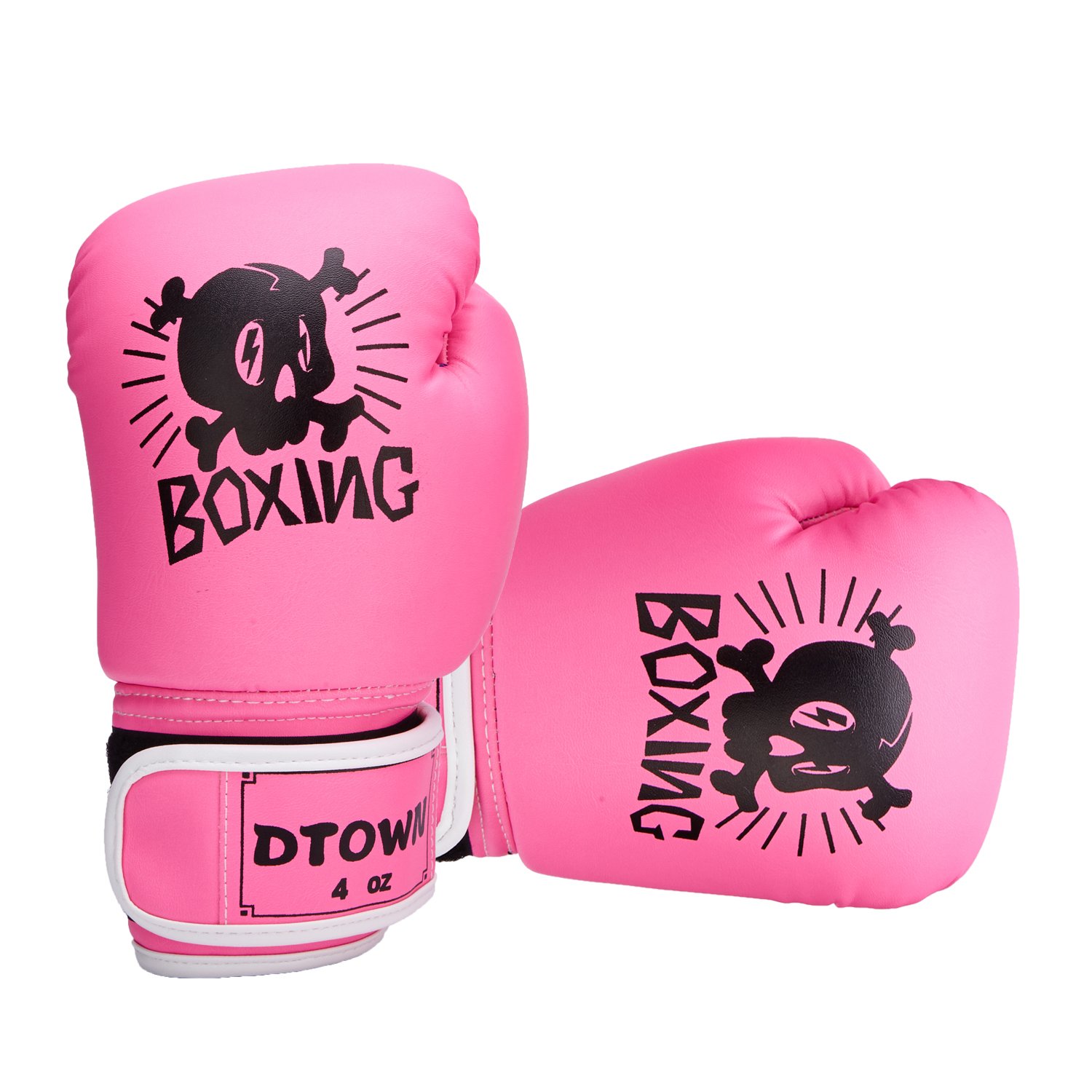 Dtown Kids Boxing Gloves 4 Ounce Pink Outdoor Sports Boxing Training