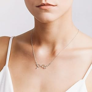 Crystals Stones Nuovo Adrenalina Formula Chimica Argento 925 Collana Bello Collana Da Donna Ciondolo Collana Gioielli Madre Regalo Pin 75 Amazon It Gioielli