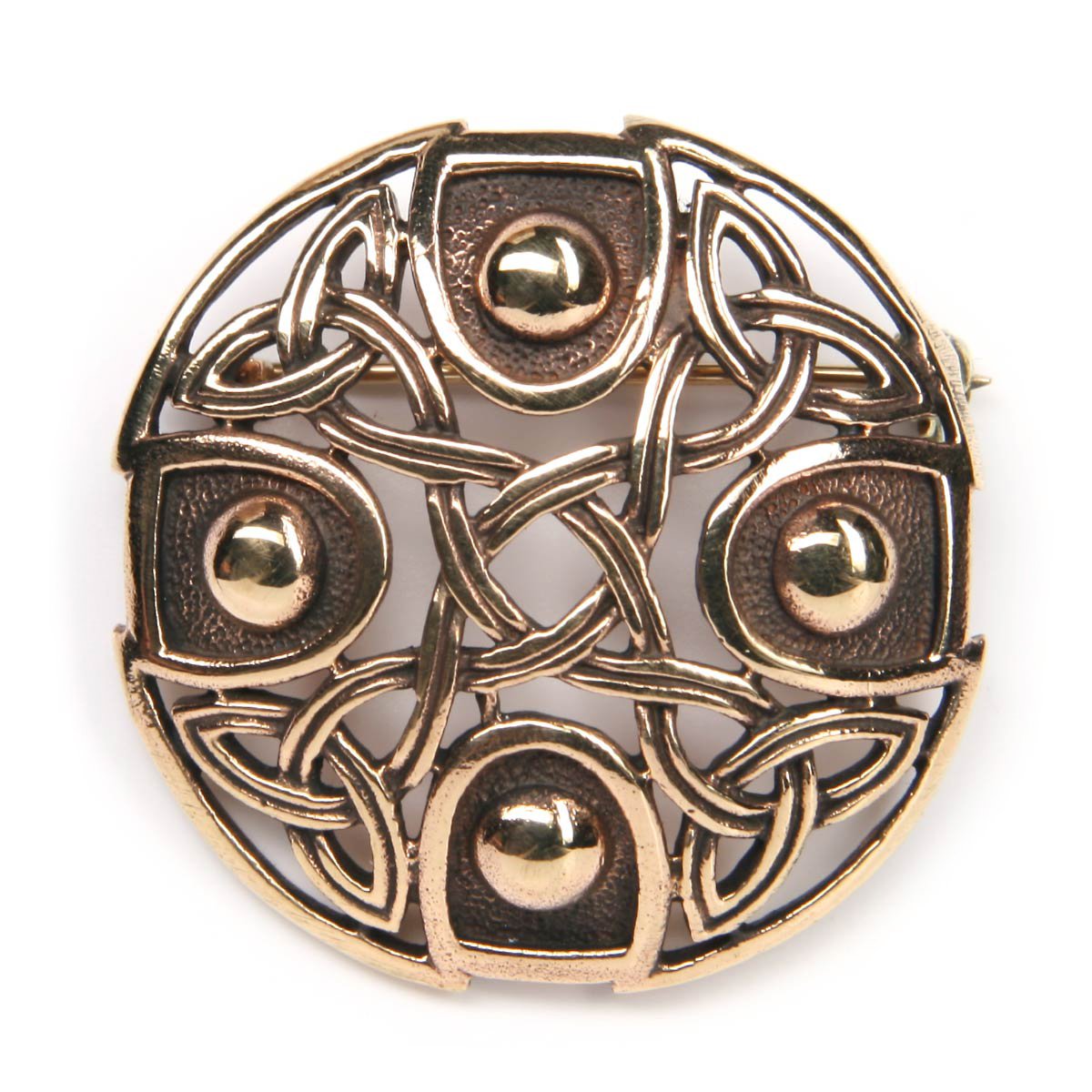 Drachensilber Celtic Brooch Bronze Jewellery Medieval Brooch Gothic Celtic Knot Buckle Bronze No Stone