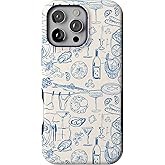 Casely iPhone 16 Pro Max Case | Amalfi Aperitivo | Dolce Vita | Bold Protective Design | Compatible with MagSafe