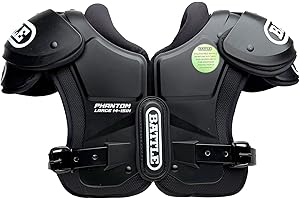 Battle Sports Phantom Football Shoulder Pads, Youth Size, Lightweight Design with Impact Protection