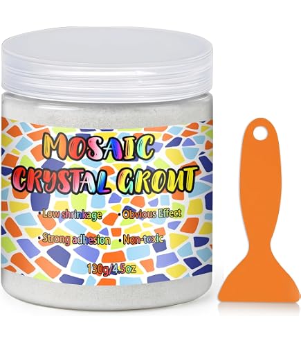 DIY Grouting Compound Crystal Mosaic Grout - Translucent Tile Grouting ...
