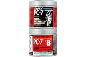 PC Products PC-7 Epoxy Adhesive Paste, Two-Part Heavy Duty, 1/2lb in Two Cans, Charcoal Gray 87770