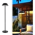 Bobcat Lighting Outdoor Solar Powered Floor Lamp for Patios, Decks, Outdoor Living Spaces, Reading - Tall, Ultra Bright, Cordless, 3 Different Light Colors, Charge Battery by Solar or USB-C