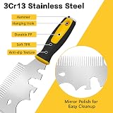 DEKEones 13-in-1 Paint Brush Comb Stainless Steel Wallpaper Scraper Tool view 3