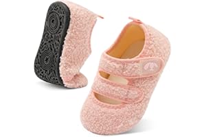 FEETCITY Toddler House Slippers - Boys & Girls Winter Kids Indoor Home Shoes - Warm Socks