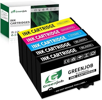 Greenjob 604XL Ink Cartridge 5-Pack Compatible with Epson XP WF Series