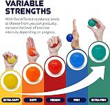 JFA Medical Hand Therapy Exercise Balls 5 Strengths Extra Soft to Extra Firm view 2