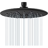 Rainfall Shower Head High Pressure Flow, 8.5 Inches Overhead Rain Shower Head, Universal Thread G1/2’’Adjustable Showerhead, 
