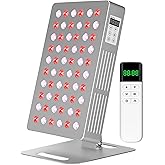 Topcupro Red Light Therapy Panel for Face and Body, 660nm 850nm High Power Near Infrared Light Therapy, 60 Dual Chip 5-Wavelength LED Red Light Therapy Device, Panel for Skincare