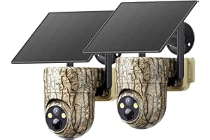Oculview Cellular Trail Cameras with Built-in 4G LTE SIM Card, 360° Live Feed Solar Powered, Phone Access, Motion Activated, No WiFi Needed, Cellular Security Camera for Jobsite, Farm, and Remote Area
