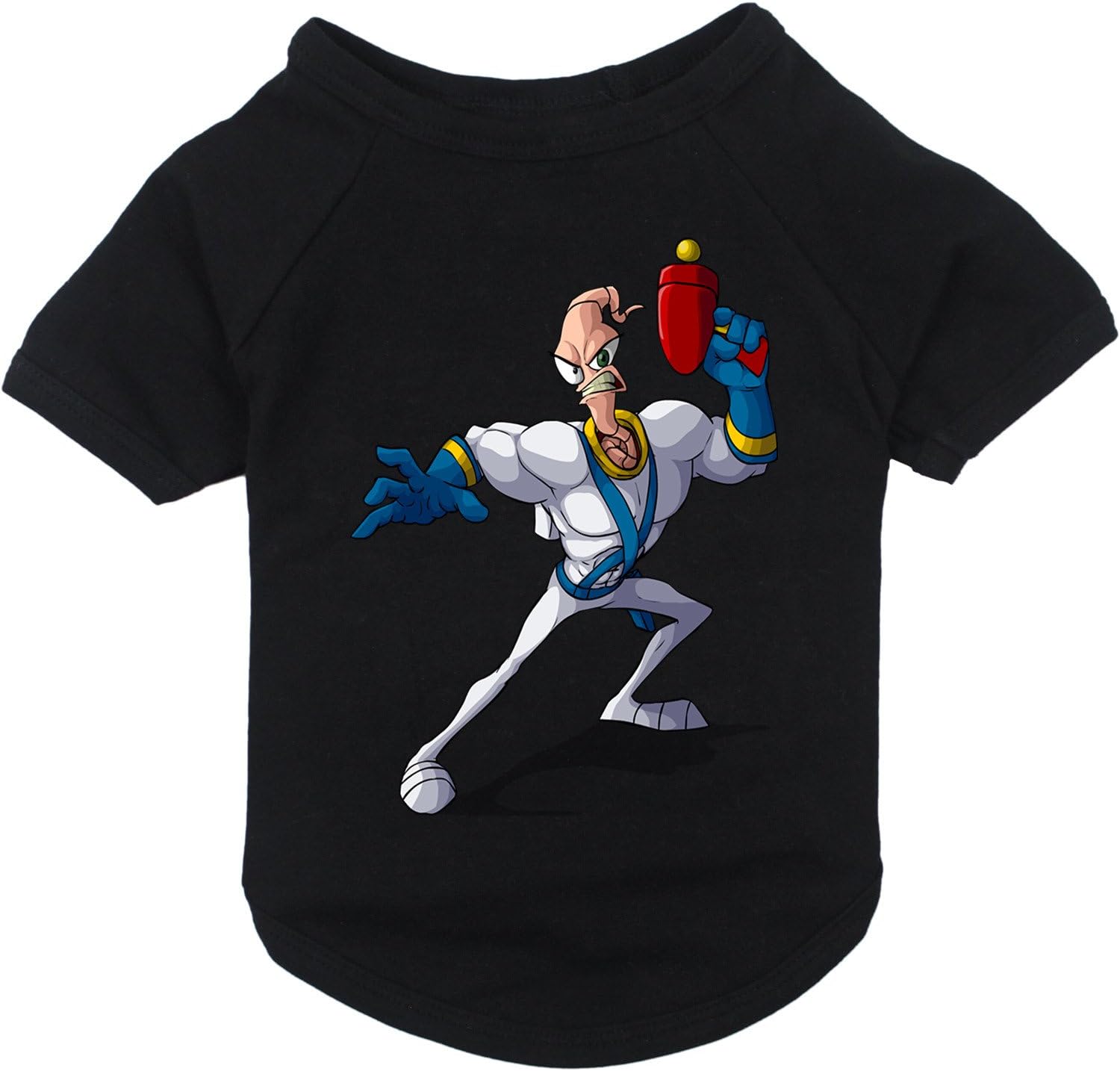 Tengyi Earthworm Jim Pet Dog Costumes Clothing T shirts