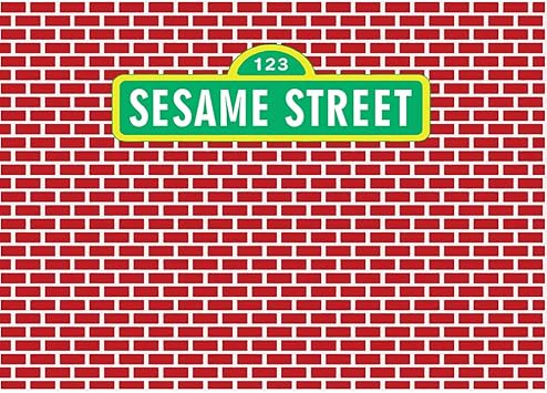 Amazon Com Red Brick Wall Background Backdrop For Photography 7x5 Vinyl Green Sesame Street Themed Banner Photo Backdrop For Baby 1st Birthday Party Decor Camera Photo