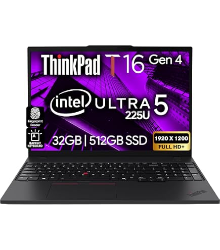 Amazon.com: Lenovo ThinkPad T16 Gen 1 Intel Core i7-1260P, 12C, 16