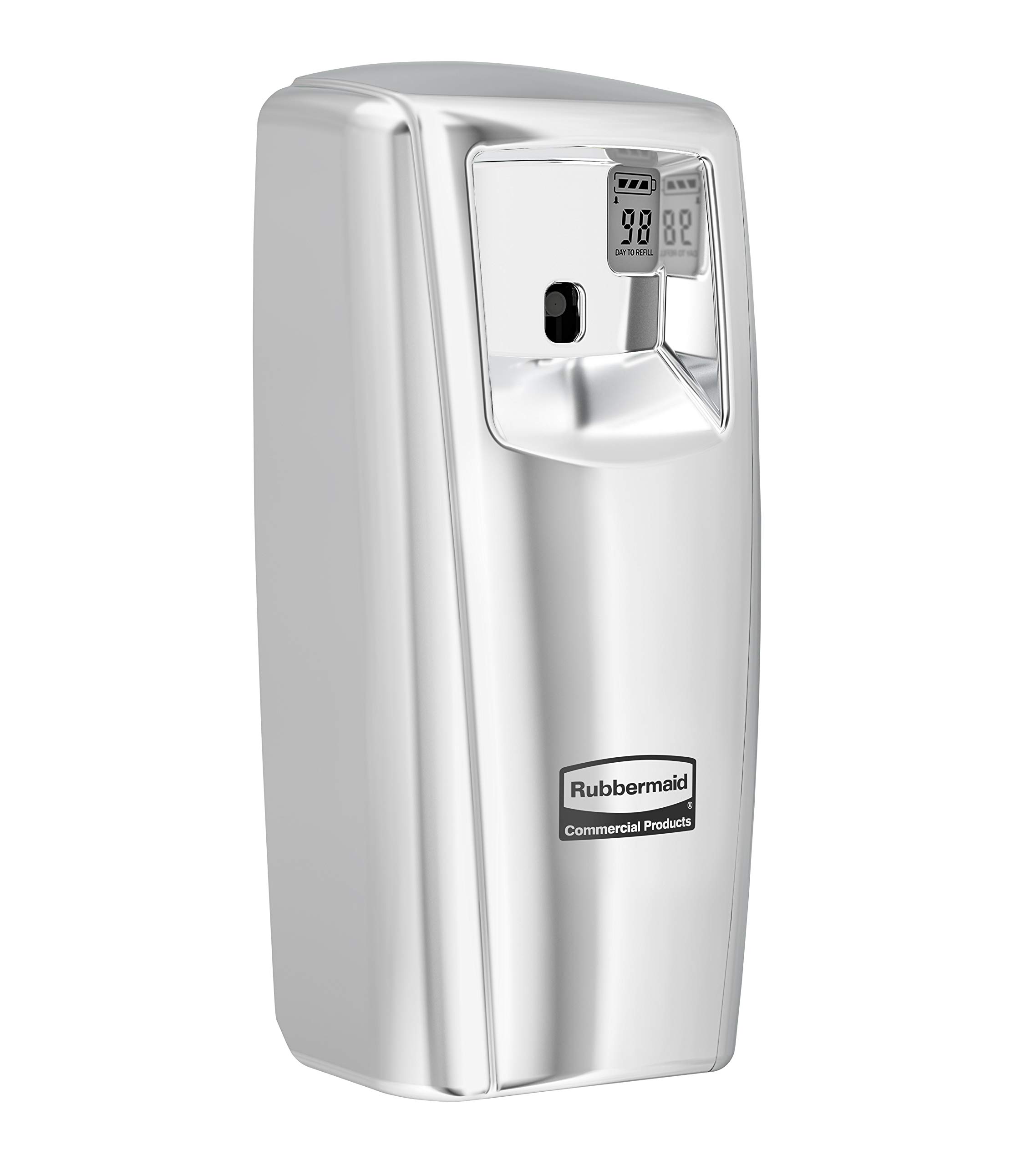 Rubbermaid Commercial Products Microburst Automated Odor-Controlling Aerosol Air Care System, MB9000 Dispenser, Chrome, for Restaurants/Hotels/Schools/Airports/Offices