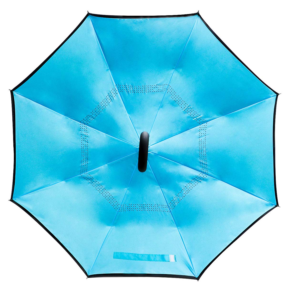 Monstleo Double Layer Inverted Umbrella Cars Reverse Umbrella, Windproof UV Protection Big Straight Umbrella for Car Rain Outdoor With C-Shaped Handle and Carrying Bag …