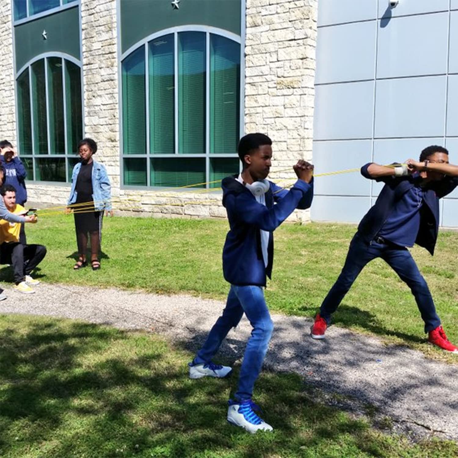 Water Balloon Launcher Slingshot 500 Yard Long Range, 2-3 Person Giant Slingshot, T-Shirt Slingshot for Adults, Pumpkin Potato Slingshot, Party Game Yard Catapult Toys