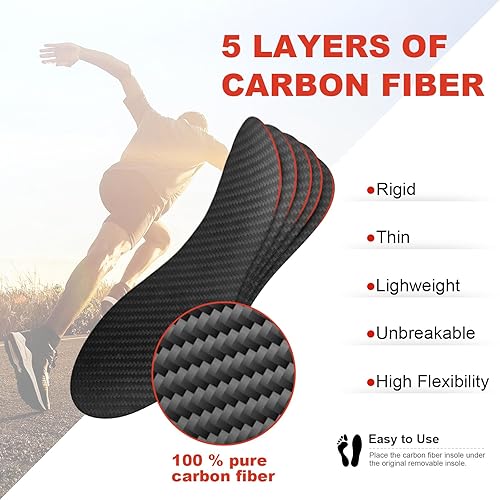 Carbon Fiber Insoles, Carbon Fiber Foot Plate PC Rigid Shoe