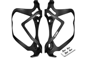 CORKI Bike Water Bottle Holder Bicycle Cage for Mountain Road MTB Gravel Adult Bikes Cycling Universal Carrier Rack 2 Pack Aluminum Alloy Ultralight Kettle Drink Accessories Black