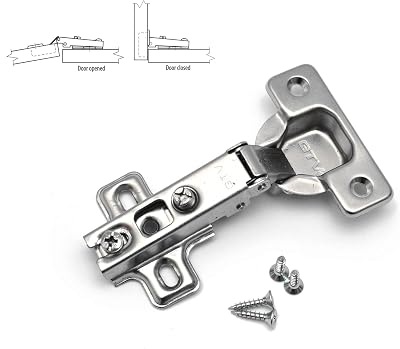 GTV 2 x Standard Kitchen Cabinet Door Hinge 35 mm with Screws 110°