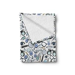 Ambesonne Eye Chart Throw Blanket, Scattered