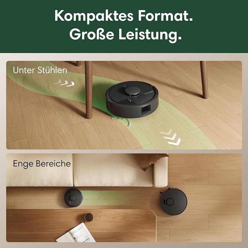 Roomba Mini Saugroboter mit Wischfunktion, AutoEmpty Basis, LiDAR