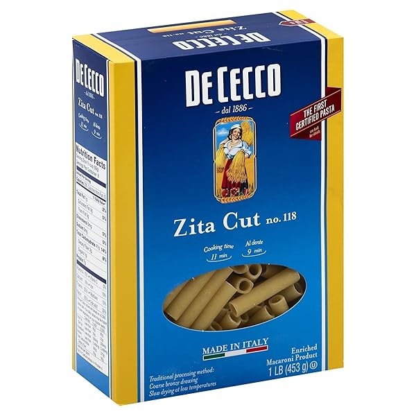 DE CECCO PASTA ZITA CUT, 16 OZ
