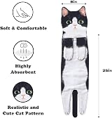 AGRIMONY Cat Funny Hand Towels Cute Cat Decor 25x6 In Soft Absorbent view 6