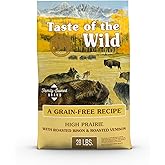 Taste of the Wild High Prairie Canine Grain-Free Recipe with Roasted Bison and Venison Adult Dry Dog Food, Made with High Protein from Real Meat and Guaranteed Nutrients and Probiotics 28lb