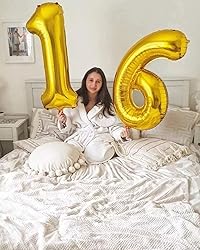 Gold Number 6 Balloon 40 Inch, 6 Balloon