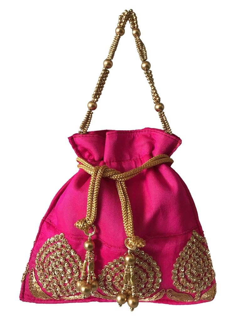 generic women's fancy designer potli pink wi-59-po-pnk