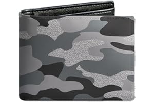 WRIGAEL Credit Card Holder Wallet Rfid Blocking Kids Boys Bifold Teen Cool Cute for Cash with ID Window Cardholder Teenage Teenager, Black Grey