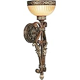 Livex Lighting 8521-64 Seville Wall Sconce, 19.75Hx7.25W, Palacial Bronze