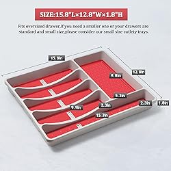 CherHome Silverware Organizer with Cutlery